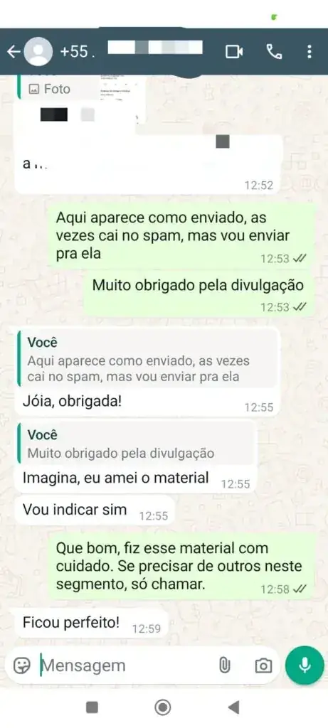 Depoimento WhatsApp 2